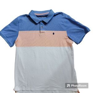 IZOD Men's Color Block Polo Shirt. Size XL.